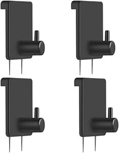 Lounsweer 4 Pcs Cubicle Hooks for Fabric Walls Cubicle Clips Fabric Panel Wall Coat Hooks Stainless Steel Cubicle Picture Hangers for 50 Lbs Home Office Room Board Hanging Supply