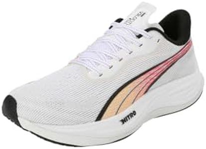 Puma Velocity Nitro 3 377748 Men's Running Shoes, 24 Autumn Winter Colors Puma White/Sunstream (09), 27.0 cm