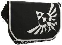 Zelda Triforce Logo Black Messenger Bag