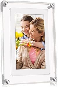 5 Inch Acrylic Video Picture Frame with 4GB Memory and 1000mAh Built-in Battery, That Plays Slideshow Motion Electronic Digital Photo Frame with Music, Perfect for Home Decor and Heartfelt Gifts