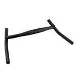 SENQI Bike Handlebar PRO Aluminum Alloy Bicycle Handle Bar Big Angle Bend Handlebar Drop Handlebar for Gravel Bikes MTB 22.2 * 31.8mm,430 * 560mm,470 * 610mm,510 * 640mm Black (31.8x470x610mm)