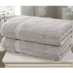 Rapport Royal Kensington 2 Piece Bath Sheet Towel Bale Silver - 100% Cotton