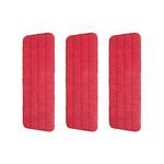 3 Packs Microfiber Mop Pads Spray Mop Replacement Pads Compatible with Rubbermaid Reveal Mop, Replacement Reusable 16.5" x 5.5" Wet/Dry Mop Floor Cleaning Pad