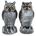 NAKAAOSIK Fake Plastic Horned Owl: Perfect for Scaring Birds Away Outdoors