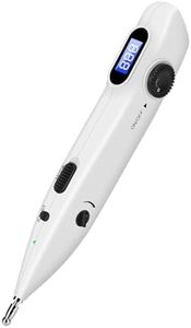 iVolconn Electronic Acupuncture Pen with 20 Levels Intensity and 3 Modes, Cordless Meridian Energy Pen with 2 Acupuncture Probes Automatic Detection of Acupuncture Points for Pain Management (White)