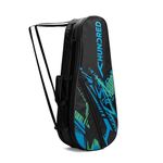 Hundred Metro Pack Badminton Kit Bag (Black/Blue)