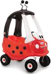 Little Tikes Ladybug Cozy Coupe Car - Ride-On with Real Working Horn, Clicking Ignition Switch, & Fuel Cap
