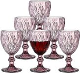 6 Pieces Vintage Wine Glasses Set, 