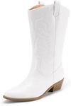 DREAM PAIRS Women's Cowboy Boots Pu