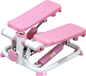 Sunny Health Mini Stair Stepper – Compact Pink Fitness Step Machine