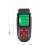 Manometer Professional Manometer Gas Pressure Tester ±3Psi Measuring Range Manometer Gauge HVAC 12 Selectable Units Differential Dual-Port Manometer Air Pressure Temperature Meter