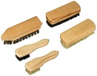 Kikkerland Shoe Cleaner Brush Set / 5, Natural, one Size