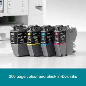 Brother Wireless Inkjet Printer – DCP-J1800W, Compact All-in-One