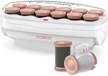 Conair Big Curls and Waves Jumbo Ceramic Hot Rollers, Bonus: Super Clips and Metal Clips Included