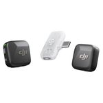 DJI Mic Mini (2 TX + 1 Mobile RX), Wireless Lavalier Microphone for iPhone 17/16/15 & Android/PC/Tablet, Plug-and-Play, 300m Transmission, Ultralight, Active Noise Cancelling, YouTube, Vlog, Streaming