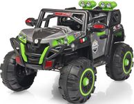 Miniature Mart Big Size !! 4x4 Battery Operated Electric Ride On Jeep for Kids Drive 1–10 Years | Motor for Steering | Remote Control | Suspensions | Jumbo Driving Car | Birthday Gifts