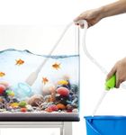 Luigi's Syphon Fish Tank Cleaner for Aquarium - Filtered Hand Vacuum Syphon Pump - 3-in-1 Water Changer and Gravel Washer for Fish Tank - Fish Tank Cleaning Kit