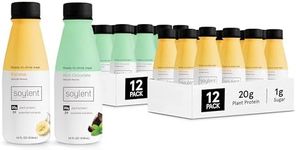 Soylent Meal Replacement Shake Bundle - Mint Chocolate & Banana - Two 12 Packs of 14oz Bottles