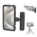 SMALLRIG Single Handheld Phone Cage Kit for iPhone 15 Pro Max, Mobile Video Rig Cage Kit with Wireless Quick Release Handle for Video Recording/YouTube/Live Streaming/Vlog - 4393