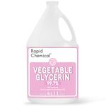 Vegetable Glycerin - USP Food Grade Glycerine Liquid 99.7% - 4 Liter / 1 Gallon / 135 Fl Oz - Made in Canada - Multi-Purpose Vegetable Glycerin Food Grade, Colorless, Odourless, Kosher, Halal