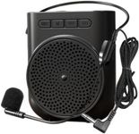 Portable Rechargeable Mini Voice Amplifier with Wired Microphone Headset and Waistband, Supports Bluetooth and Recording Functions Support Music Play for Teachers, Coaches, Training, Tour Guide
