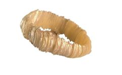 Girls' Shell Bracelet, Circumference, Beige - Stretchable material