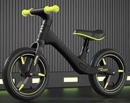 Shamtree Toddler Balance 12” Sport Bike - No Pedal Balance Bicycle for Kids 1 to 4 Years, Gift for Boys Girls, Mini Grips & Flat-Free Tires - Tool-Free Assembly & Adjustments Black Greay (Black)