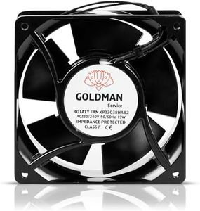 GOLDMAN SERVICE - Ventilateur Axial Haute Température pour Cassette de Cheminées Encastrables | Silencieux avec Puissantes Pales Métalliques | Dimensions : 120x120x38 mm