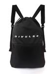 DIVULGE Sparkk Drawstring Standard Backpack Bag, Sports Bag, Gym Bags With Zip Pocket (Black, 16 L Backpack)