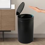 The Better Home FUMATO 12L Dustbin For Kitchen | Dustbin For Bathroom | 42cm Automatic Smart Sensor Dustbin For Bedroom | Steel Dustbin With Lid | Dustbin For Office | Garbage Bin - Black