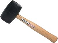 Vaughan 574-31 RM2B Solid Rubber Mallet with 2-1/4-Inch Face Diameter, Black