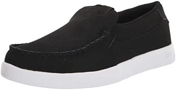 DC Men's Villain 2 Skate Shoe, Black/Black/White, 10