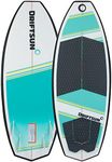 Driftsun Throwdown Wakesurf Board. Custom Surf Style Wake Surfboards for Adults. Adjustable Quad Fin Set Included with Wake Surf Board (4'8" and 4'6")