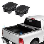 Shademax Dodge Ram 1500 Stake Pocket Covers, Rear Truck Tonneau Covers Bed Rail Stake Pocket Covers, Stake Holes Caps Plugs Compatible with 2019-2023 2024 Dodge Ram 1500 2500 Accessories (Set of 2)