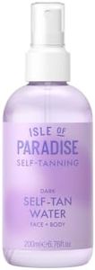 Isle of Paradise Self Tan Water Dark (200 ml) Hydrating Self Tanning Water Natural Ingredients & Vegan