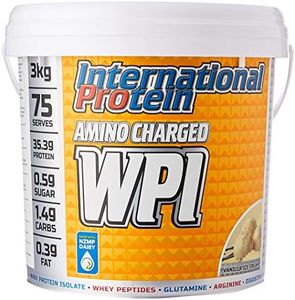 International Protein Amino Charged Vanilla Ice Cream Flavour Whey Protein Isolate Powder 3 kg