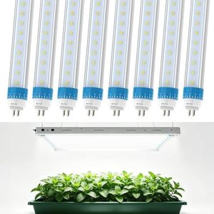 JESLED T6 G5 LED Grow Light Bulbs 46 Inch, 6500K Full Spectrum, Type A+B