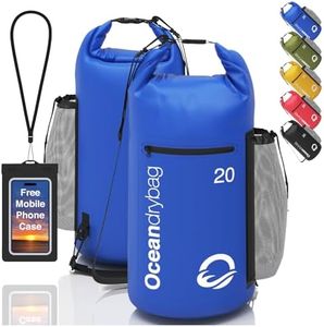 Oceandrybag Keeps your gear Clean & Dry 5L/10L/20L/40L/60L Waterproof Durable Lightweight Floating Backpack Marine Dry Bags Kayaking Boating Scuba Diving Rafting Paddleboard - Free Mobile Phone Case