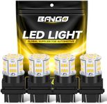 BANGO 3157 LED Bulb, 10-30V Super Bright 3156 3056 3057 4157 LED Replacement Bulbs for Front Rear Turn Signal Blinker Lights and Tail Brake Lights, Amber Yellow (Pack of 4)
