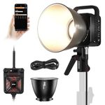 ZHIYUN MOLUS G300 [Official] 300W LED Video Light with APP Control, COB Bi-Color Light Bowens Mount Continuous Output Lighting 2700K-6500K TLCI≥97 CRI≥95, 15500Lux/1m 14 Effects for Studio Photography