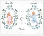 KEMINA BLANKETS Twins Baby Monthly 