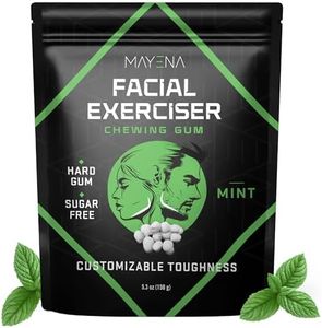 Mayena's Jawline Gum | 400 Pcs in 1 Pack | Sugar-Free Mint Chewing Gum | Tough Jaw Gum for Facial Exercising | Pearl-Sized Gums to Adjust Toughness | Slim, Sculpt & Define Your Face & Jawline