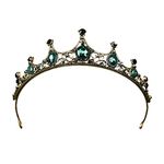 Frcolor Vintage Queen Crown, Baroque Rhinestone Alloy Bridal Wedding Pageant Prom Crowns Tiaras