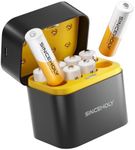 SINCEHOLY 8 Pack Rechargeable Lithium AA Batteries with Fast Charger, 1.5V 3000mWh Double a Batteries, 1600+ Cycle Times Long Lasting AA Li-ion Battery