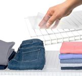 Pantry Shelf Liner, Wire Shelf Liners for Closet and Pantries (Set of 4) 16 x 48 inch - Plastic Closet Liners