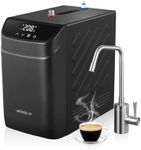 Instant Hot Water Dispenser 110V, Under-Sink Hot Water Boiler with Faucet, 3.4 Qt Stainless Steel Tank, Digital Temperature 113–208°F, Energy-Efficient Design, Quiet Operation & Child Safety Lock