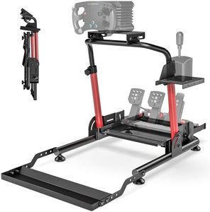 ARES WING Racing Wheel Stand with Chair Fixing Slot, Foldable Racing Simulator Cockpit, Formula GT Sim Racing Cockpit Compatible with Fanatec, Thrustmaster, Logitech, Moza, Simagic, Gaming Equipment