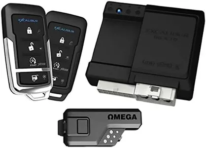 Excalibur RS370 1-Way Paging Remote Start/Keyless Entry/Vehicle Security System (with 4 Button Remote and Sidekick Remote), 1 Pack