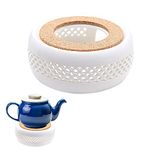 Teapot Warmer Ceramic,Tea Warmer,Hollow Out Candle Heating,Round Cup Dolly,For Glass Teapot,For Heating Tea, Milk Tea, Coffee And Milk