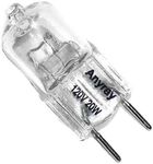 Anyray® A1700Y (12-Pack) 20 Watt G8 20W 120v Halogen Light bulb GY8.6 T4 JCD Type 110v 120v 130v 20Watt Size Less Than< 35mm Long